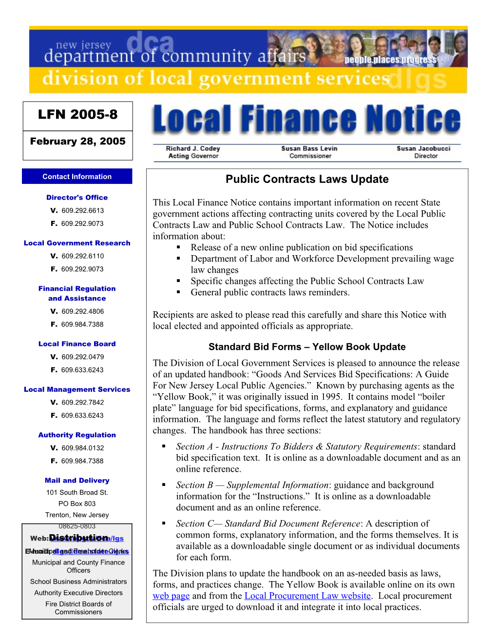 Local Finance Notice 2005-8 February 28, 2005 Page 3