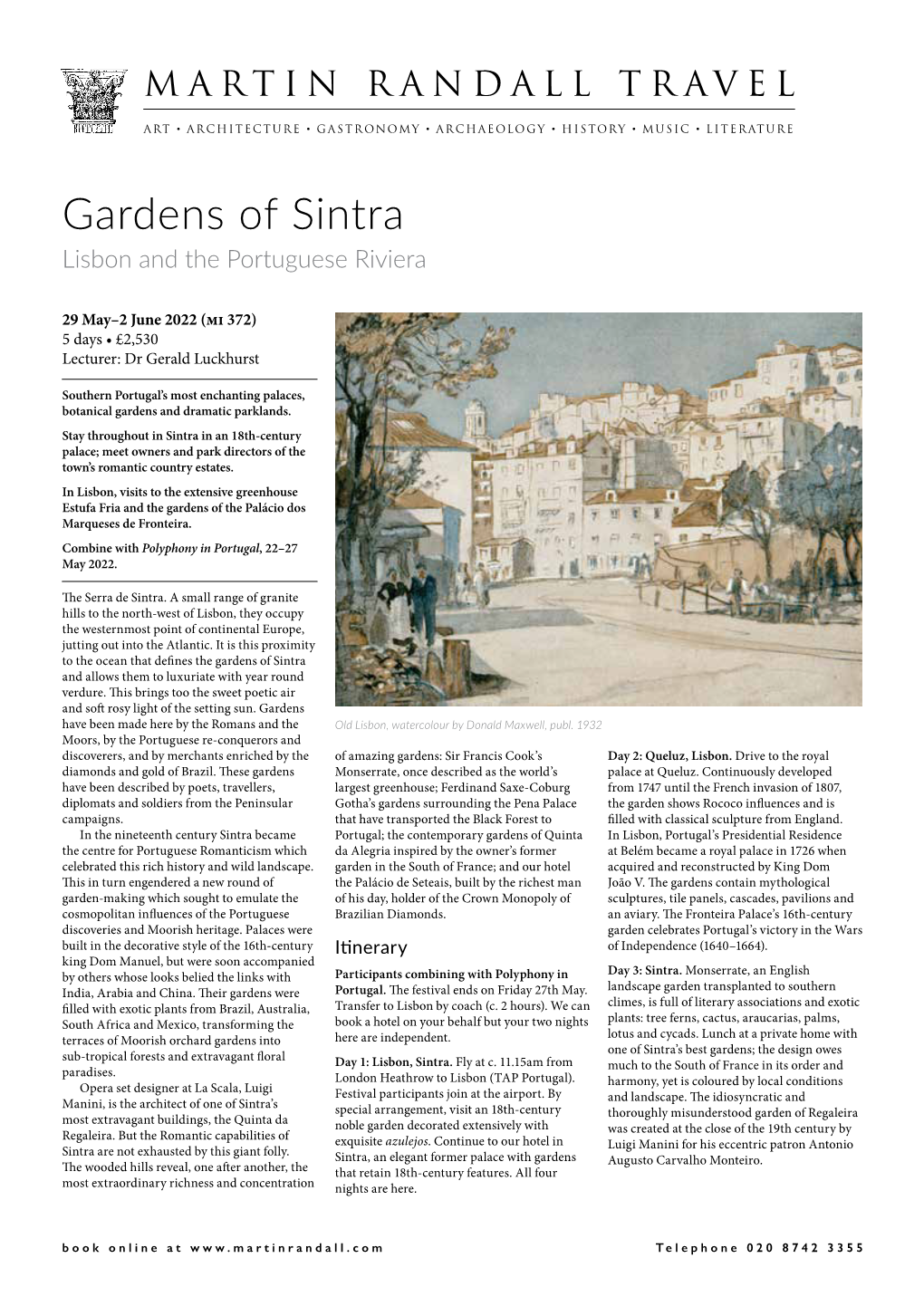 Gardens of Sintra Lisbon and the Portuguese Riviera