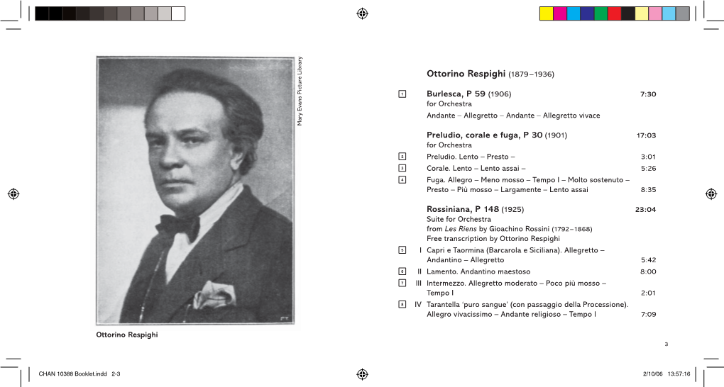 Ottorino Respighi (1879 –1936)