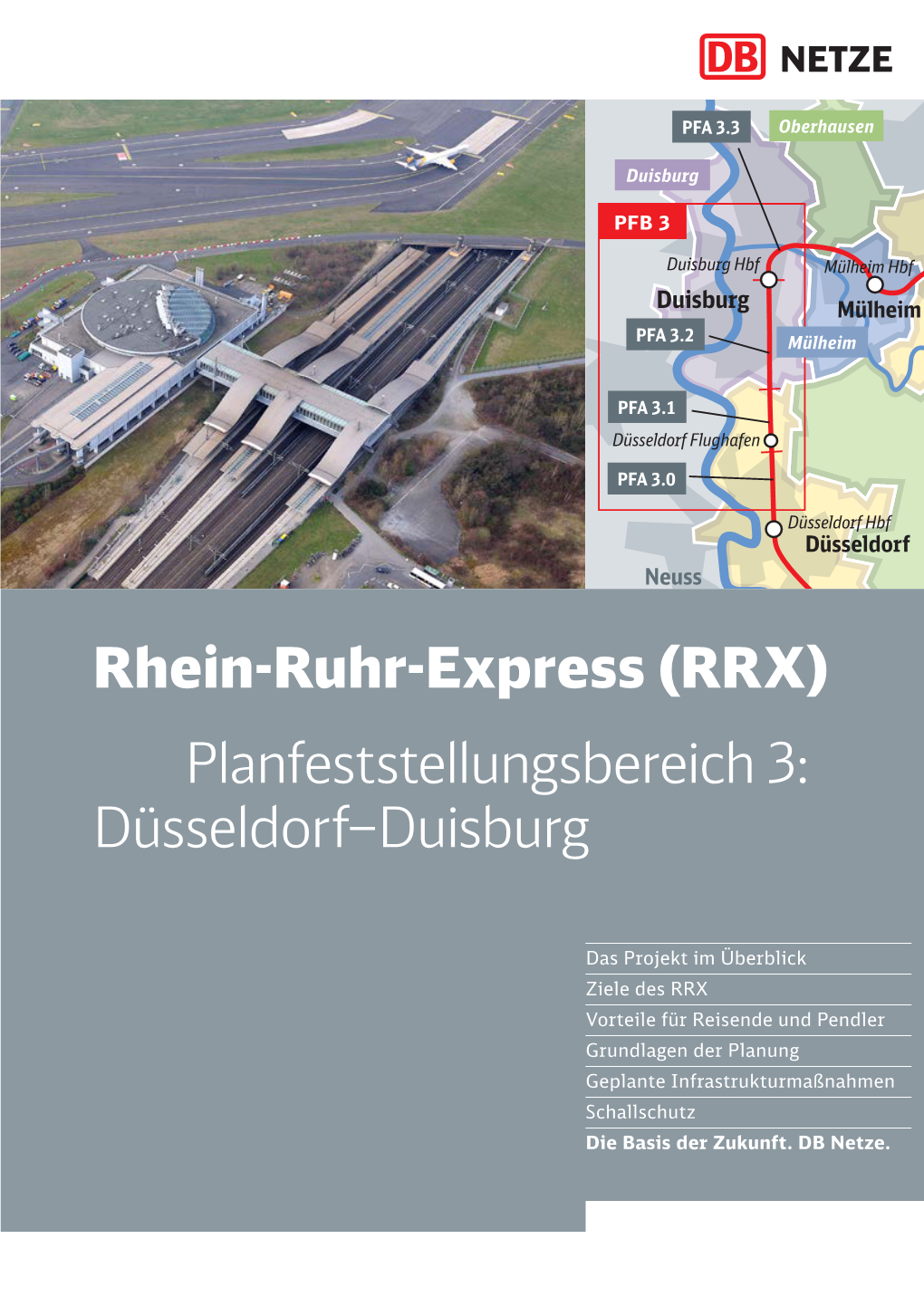 Rhein-Ruhr-Express (RRX) Planfeststellungsbereich 3: Düsseldorf–Duisburg