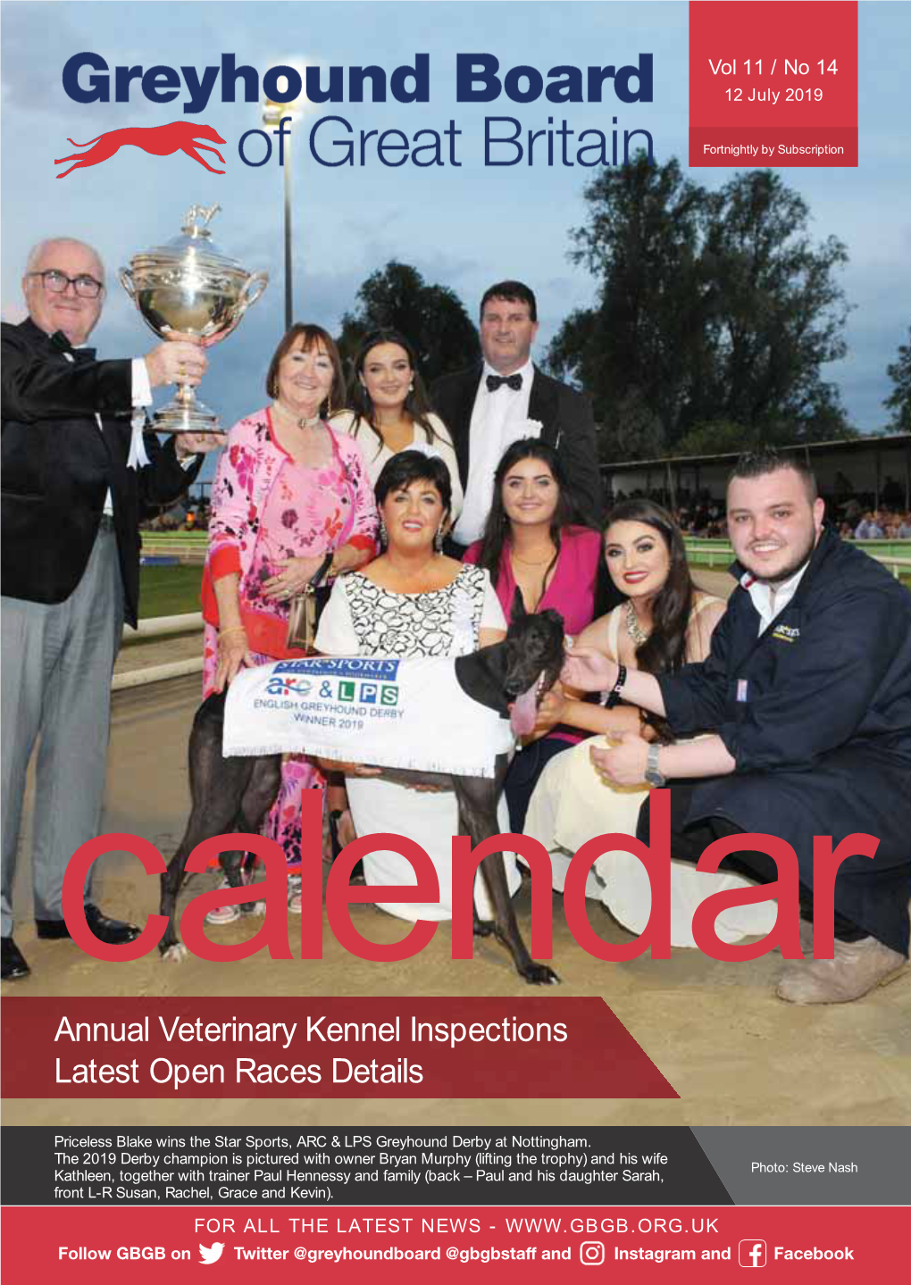 Annual Veterinary Kennel Inspections Latest Open Races Details