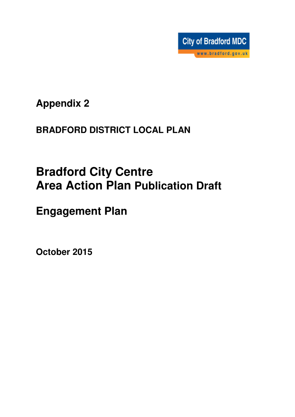 Bradford City Centre Area Action Plan Publication Draft