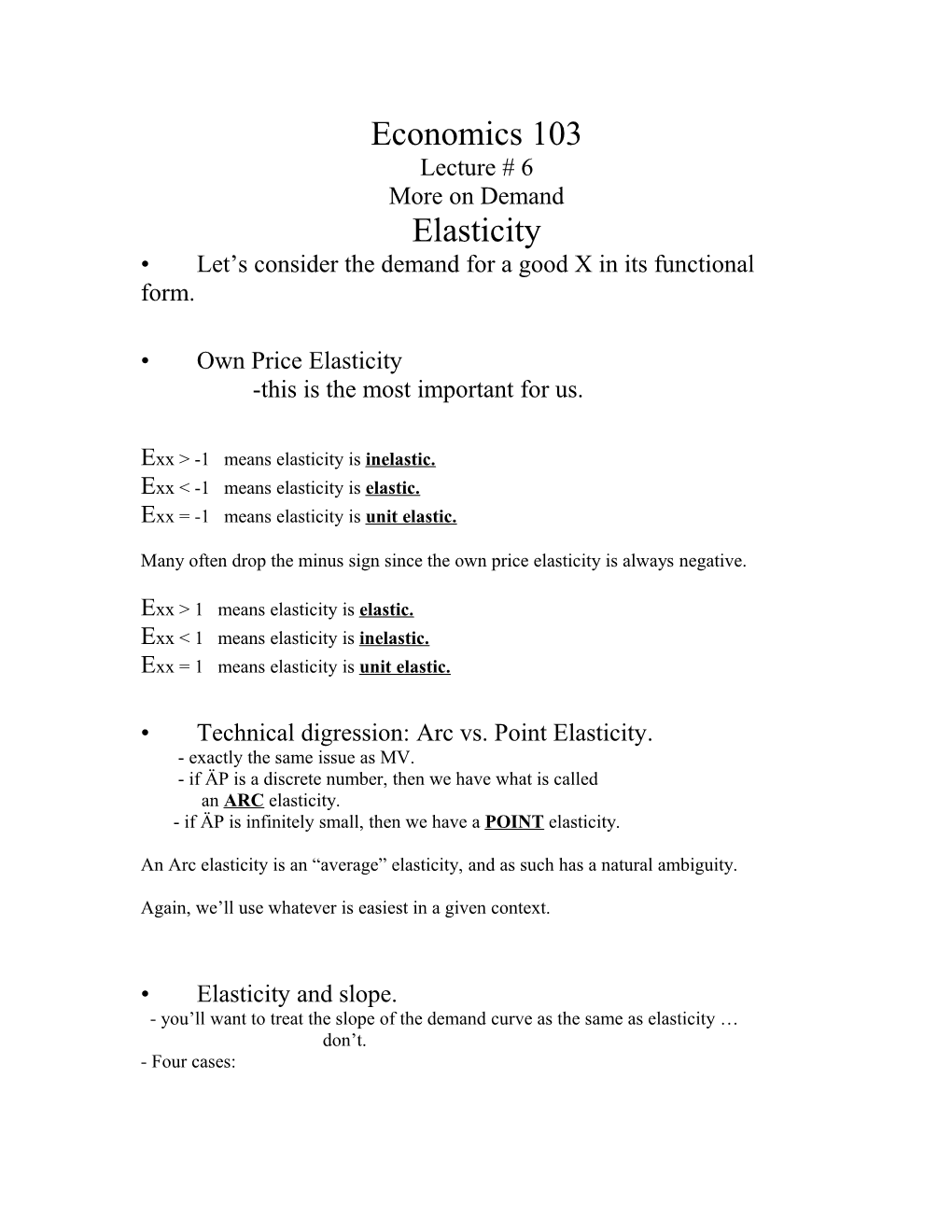 Let S Consider the Demand for a Good X in Its Functional Form