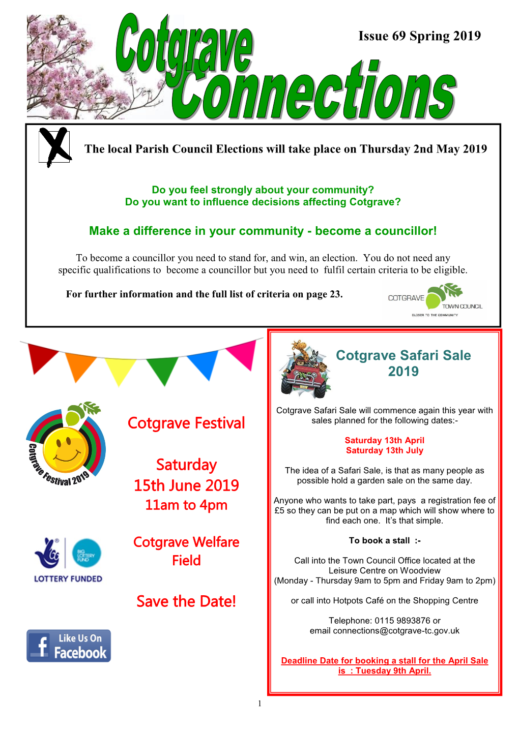 Cotgrave Festival Saturday 15Th June 2019 Save the Date!