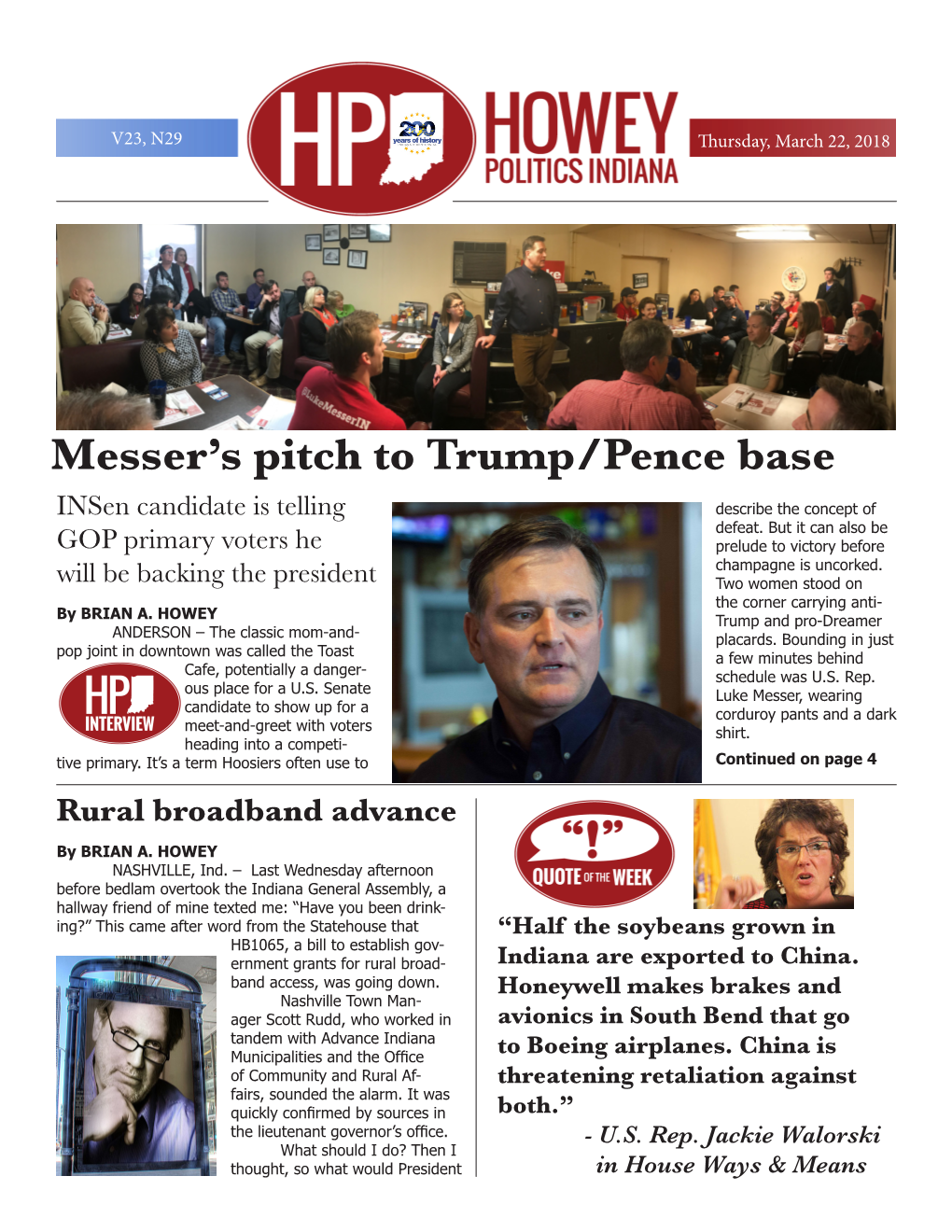 Messer's Pitch to Trump/Pence Base
