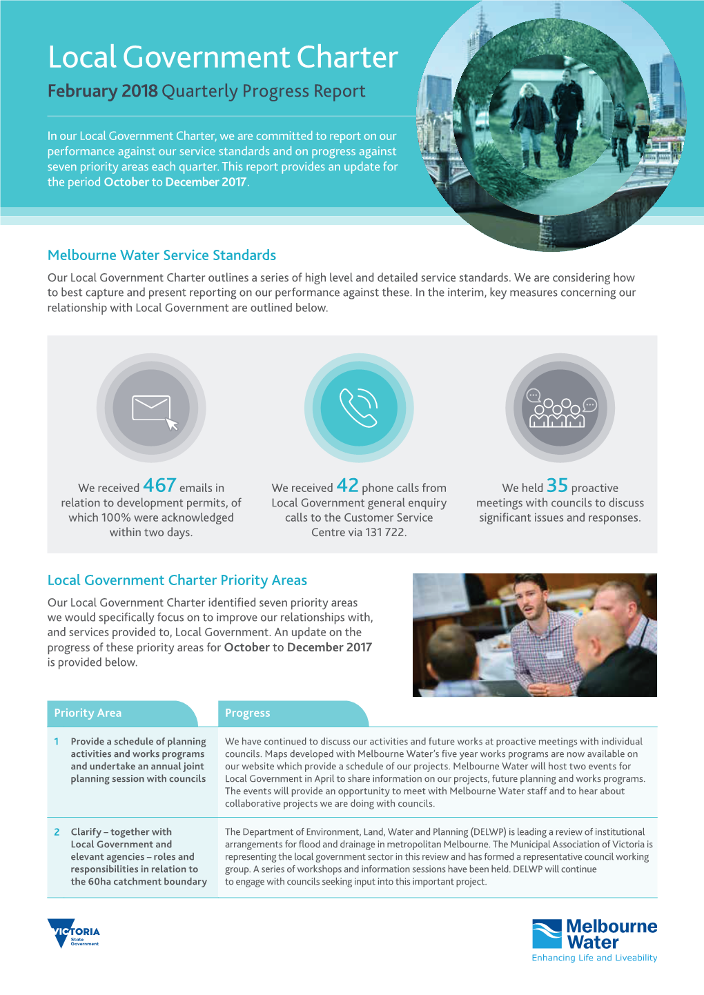 Local Government Charter February 2018 Quarterly Progress Report