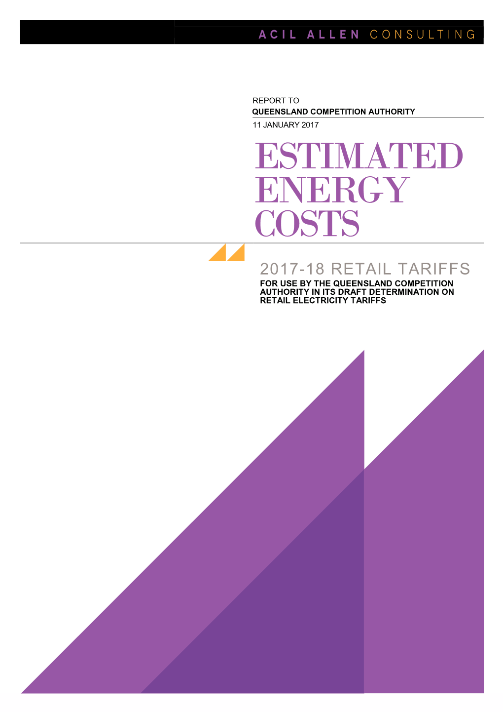 ACIL Allen Energy Report for Draft Determination