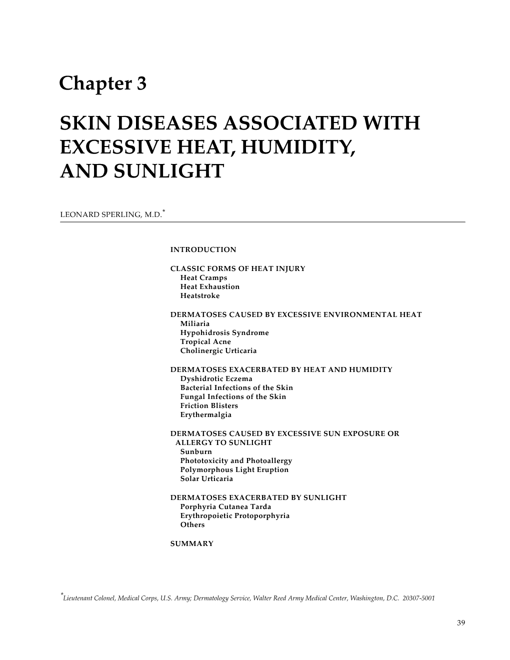 Military Dermatology, Chapter 3, Skin Diseases Associated With
