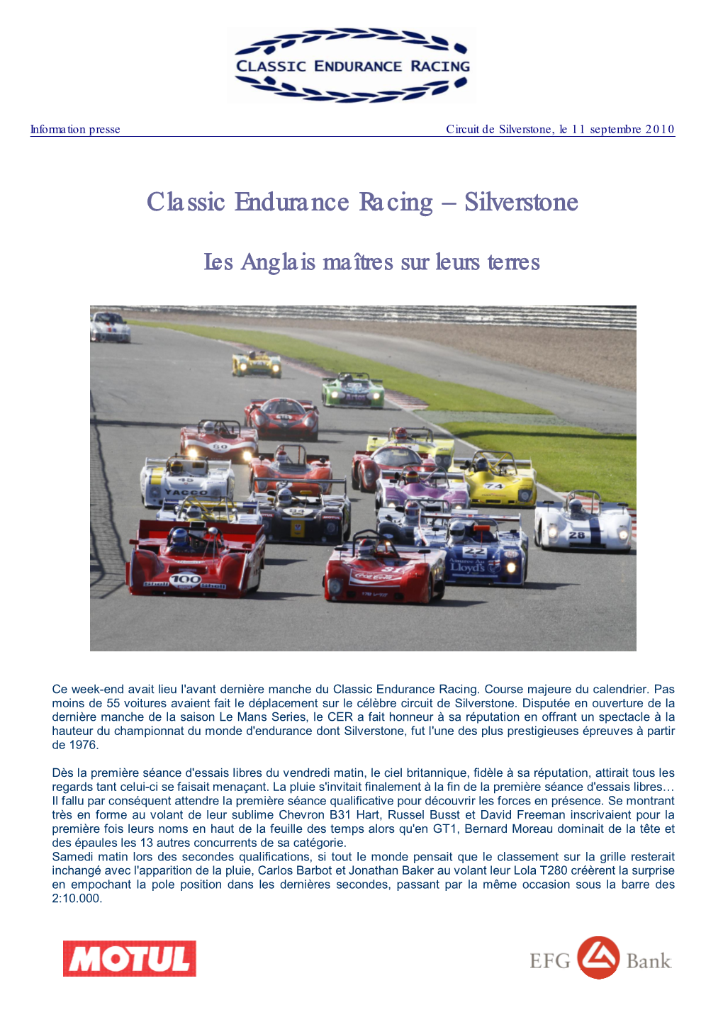 Classic Endurance Racing – Silverstone