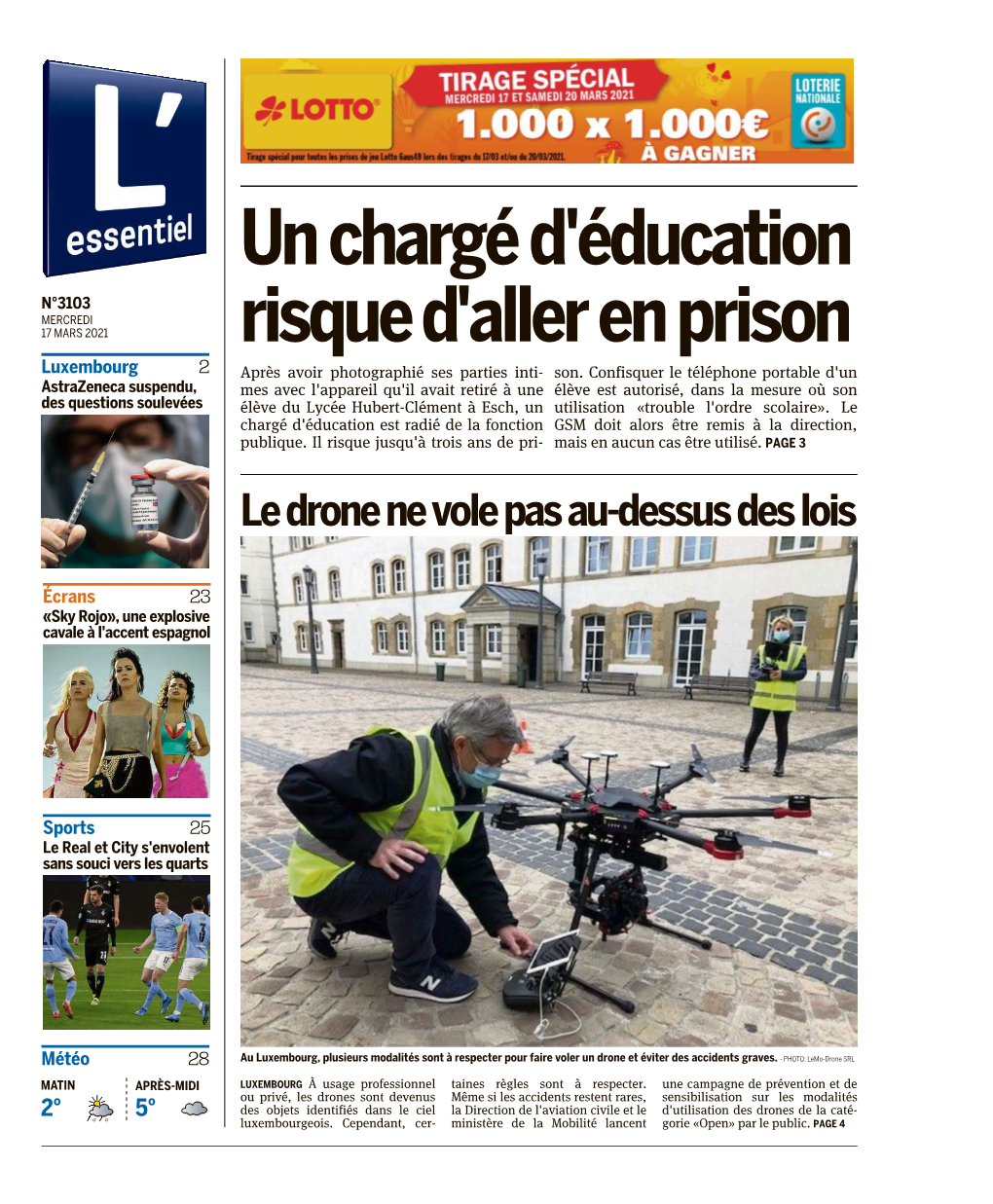 Unchargéd'éducation Risqued'allerenprison