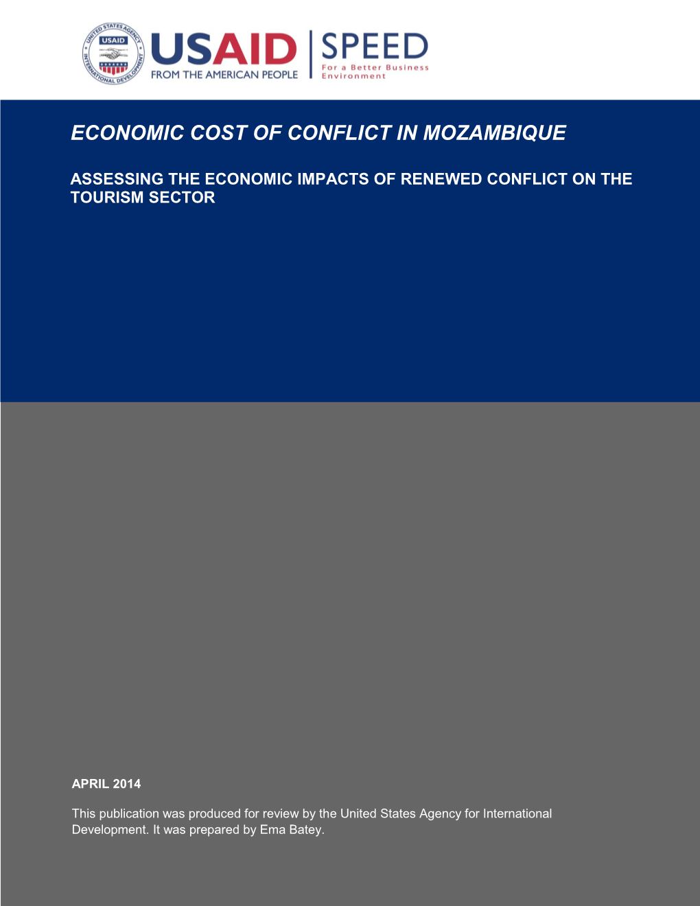 Economic Cost of Conflict in Mozambique