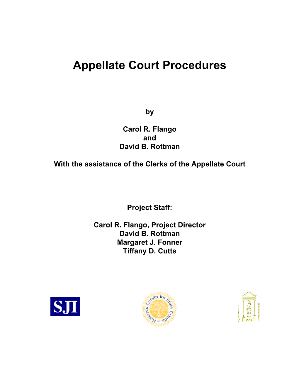 Appellate Court Procedures