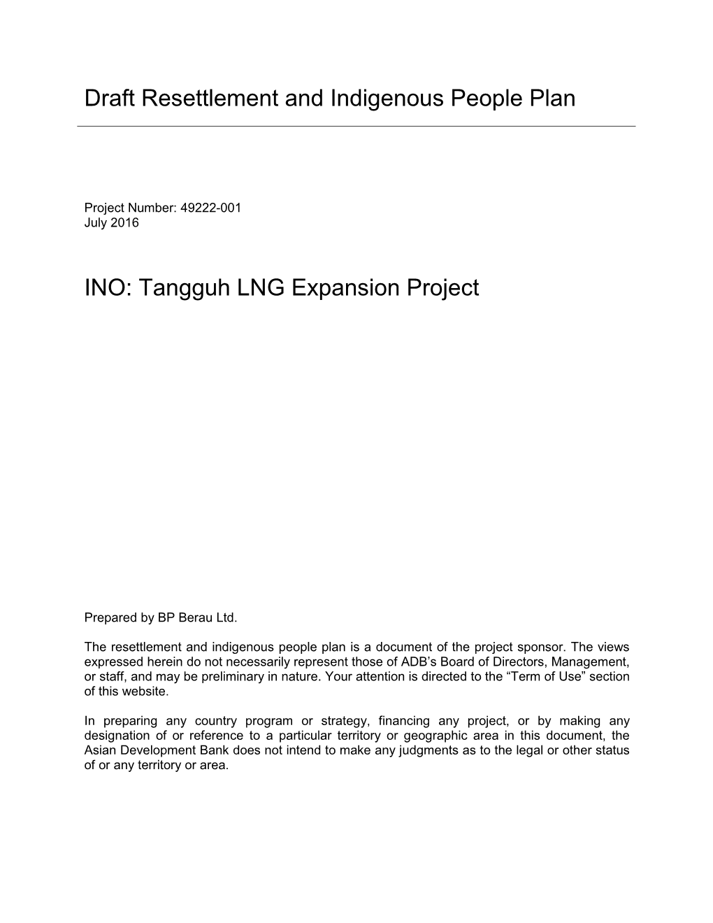 Tangguh LNG Expansion Project