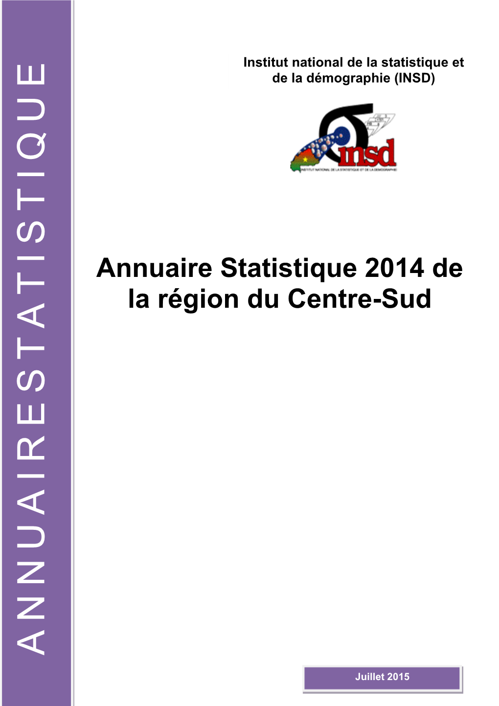 Annuaire Statistique 2014 Du Centre-Sud