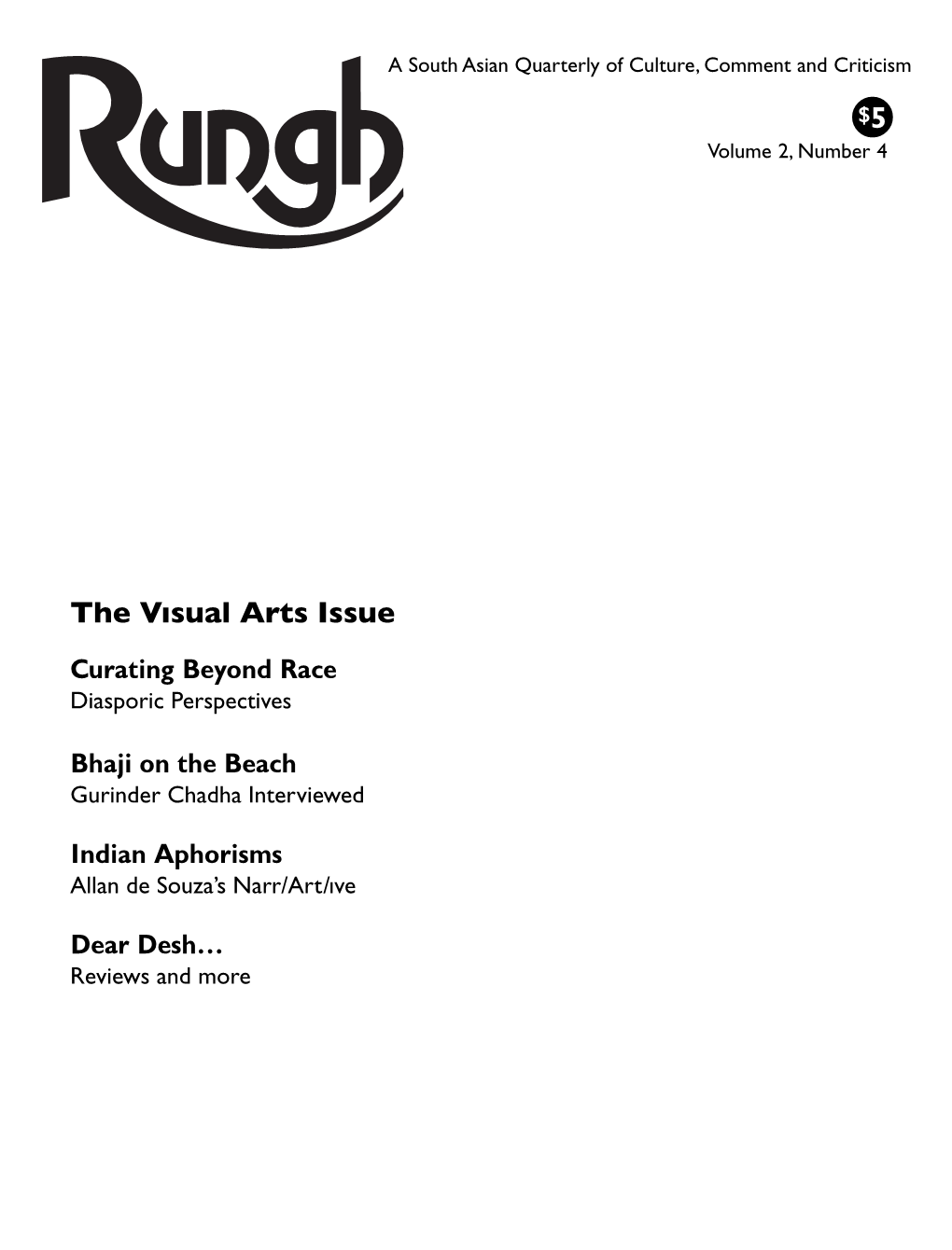 The Vısual Arts Issue