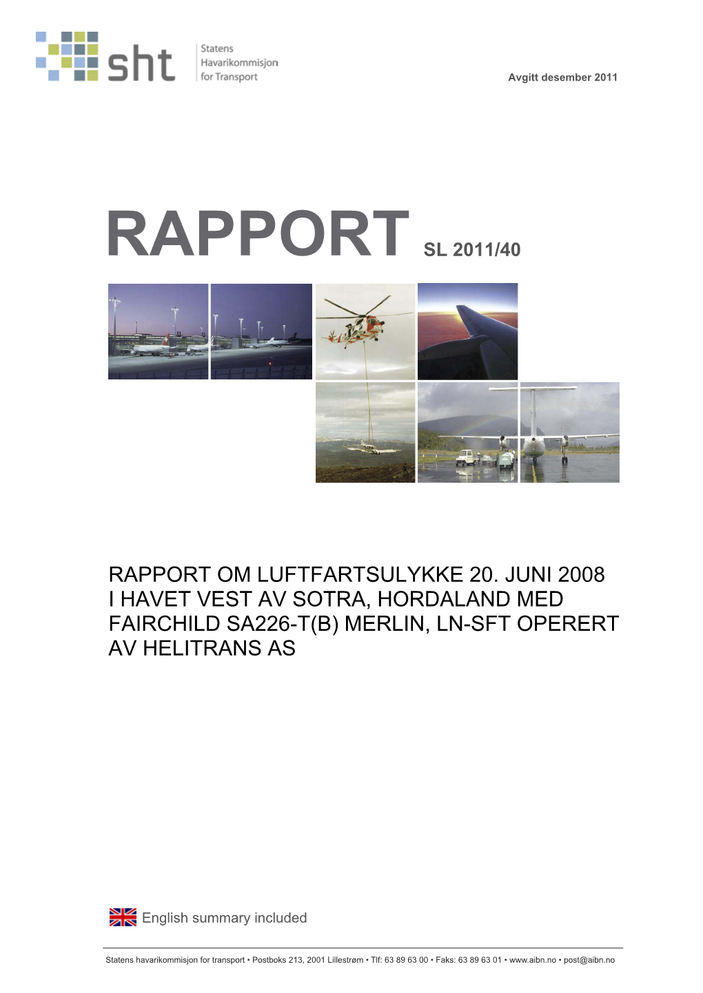 Rapport Sl 2011/40