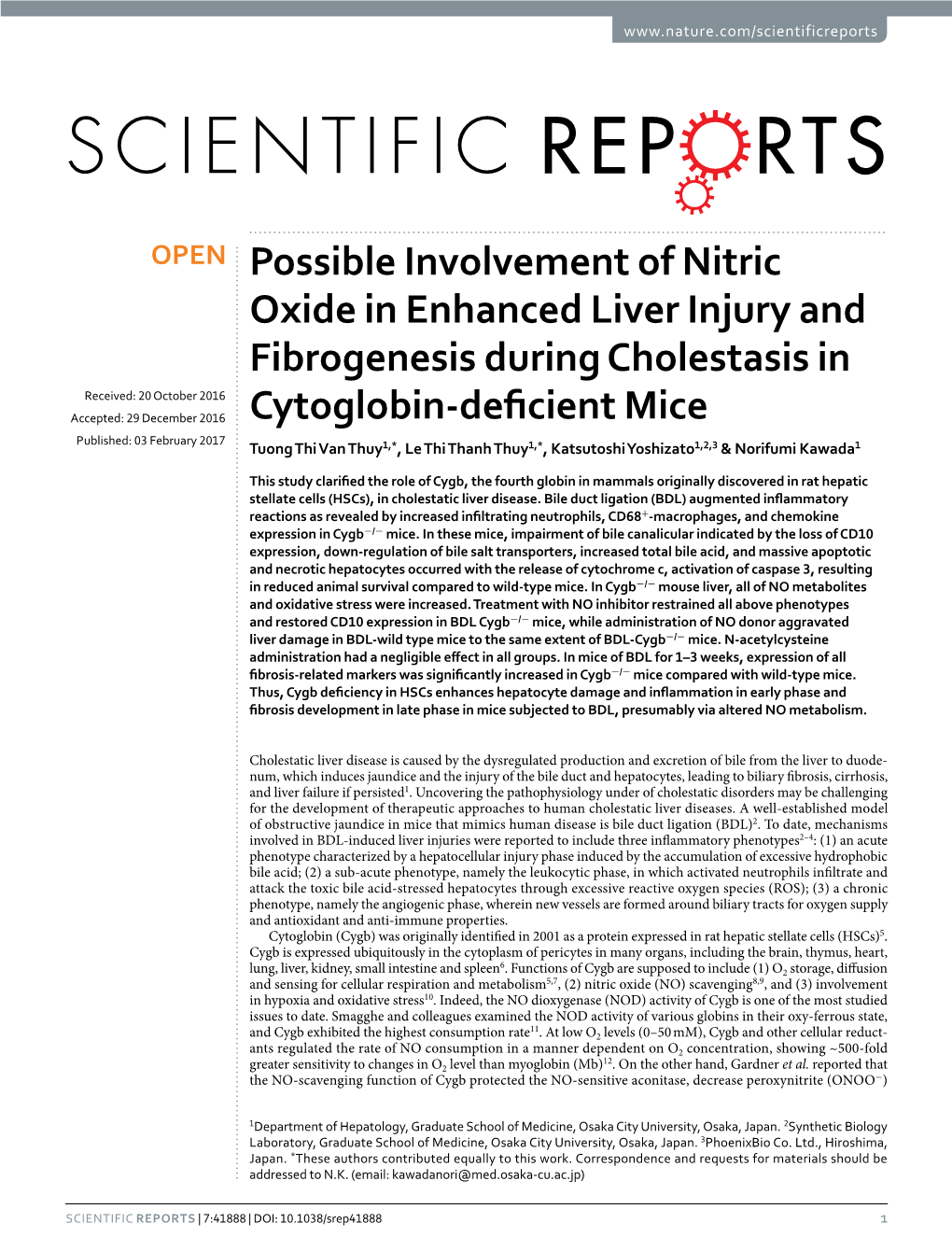 Possible Involvement of Nitric Oxide in Enhanced Liver Injury And