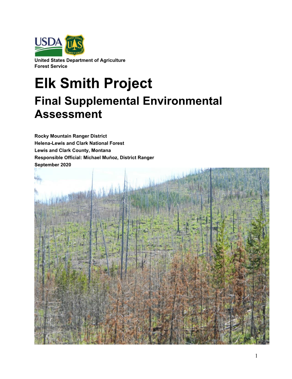 Elk Smith Project Final Supplemental Environmental Assessment