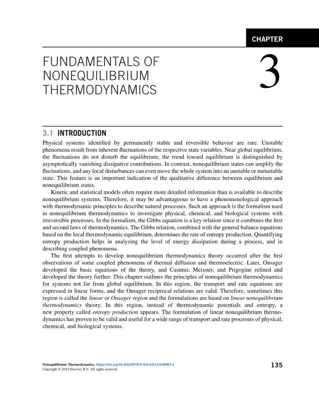 Fundamentals of Nonequilibrium Thermodynamics 3