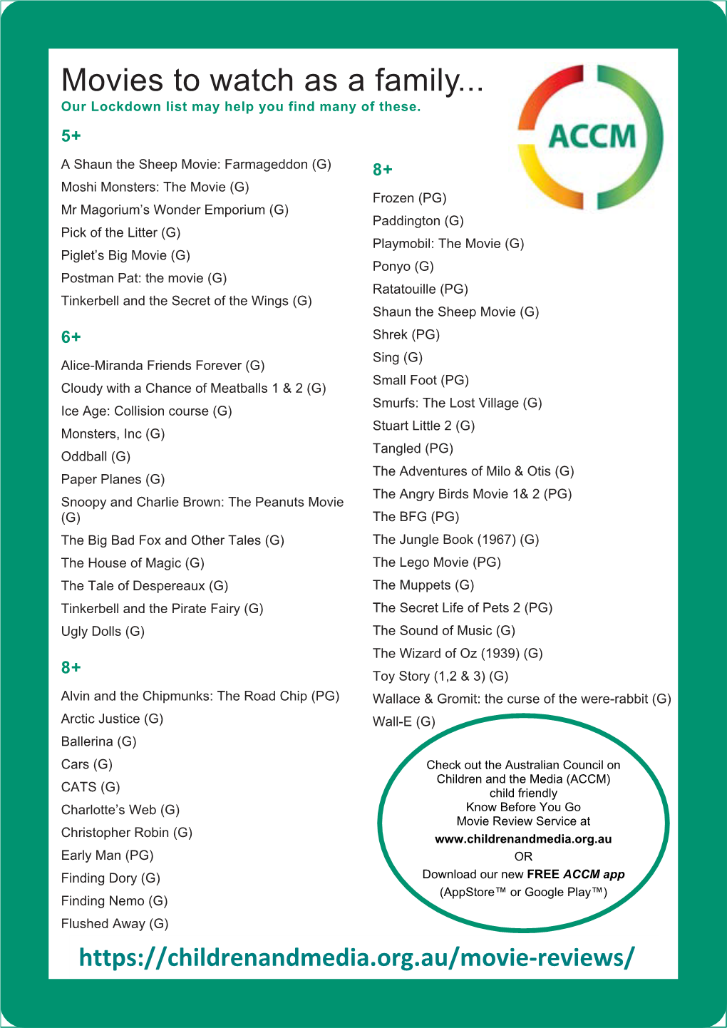 Movies to Watch As a Family... Our Lockdown List May Help You Find Many of These