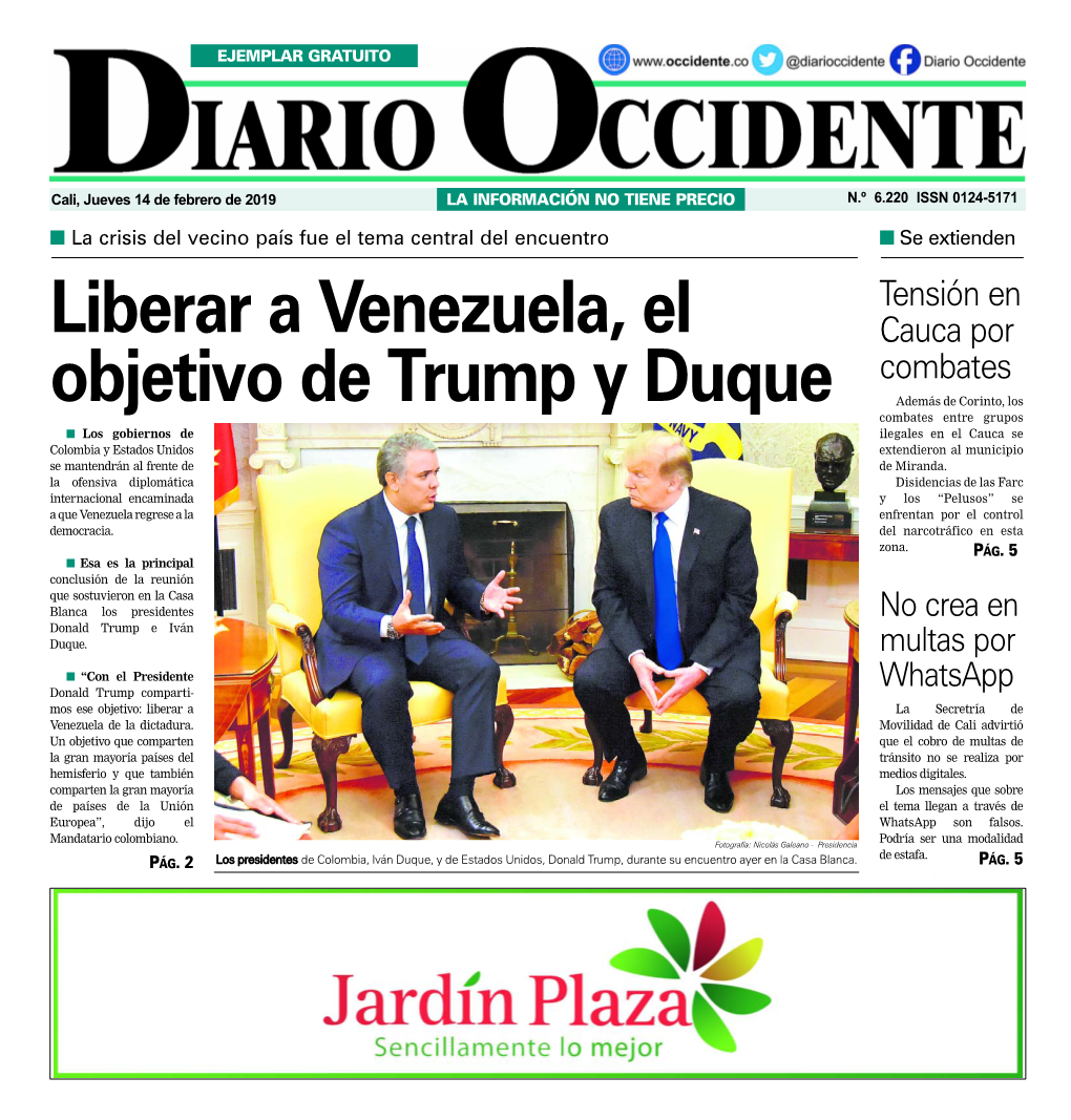 Liberar a Venezuela, El Objetivo De Trump Y Duque