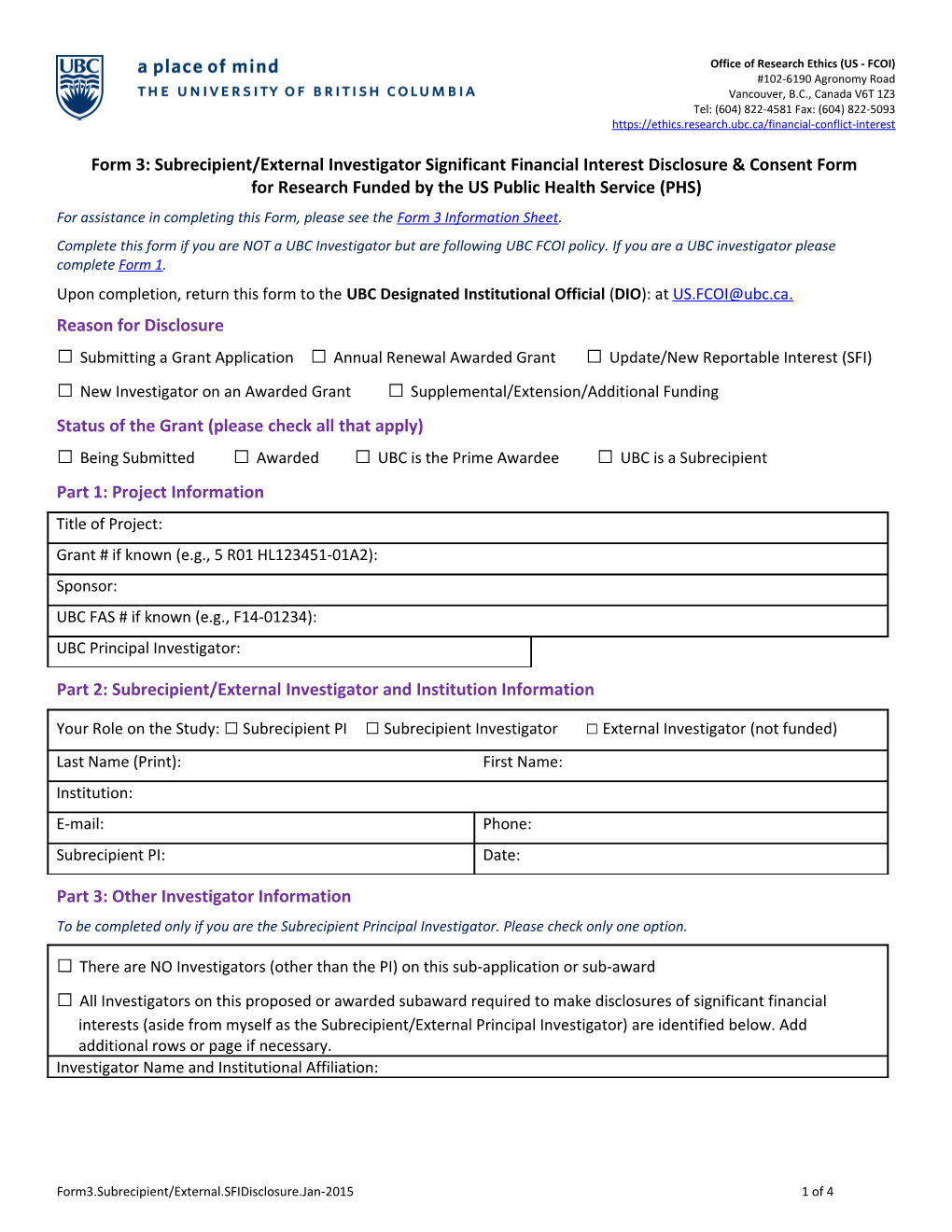 For Assistance in Completing This Form, Please See the Form 3 Information Sheet