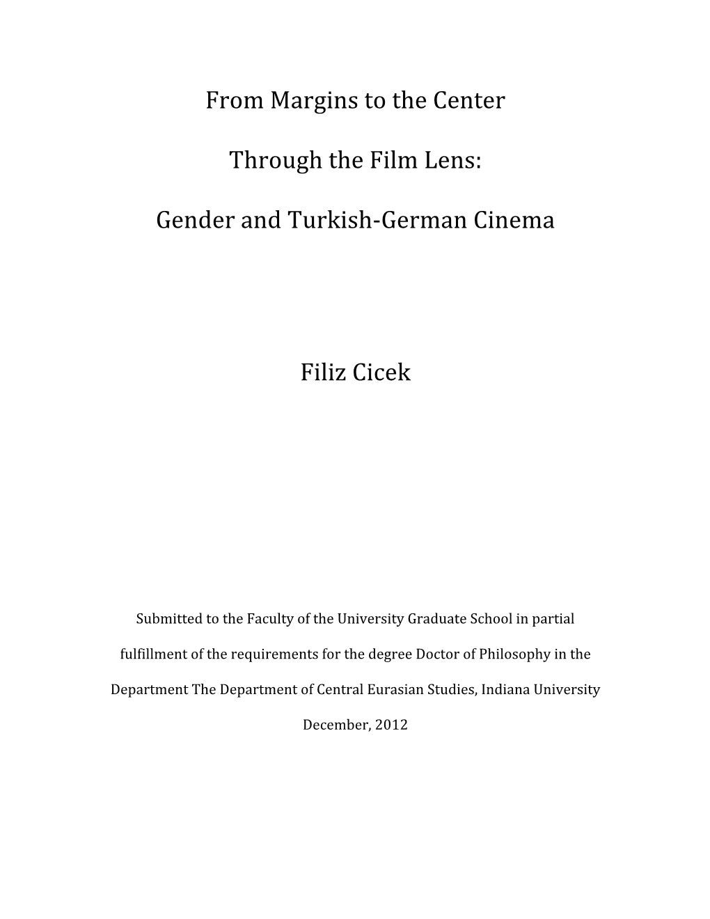 Gender and Turkish-German Cinema