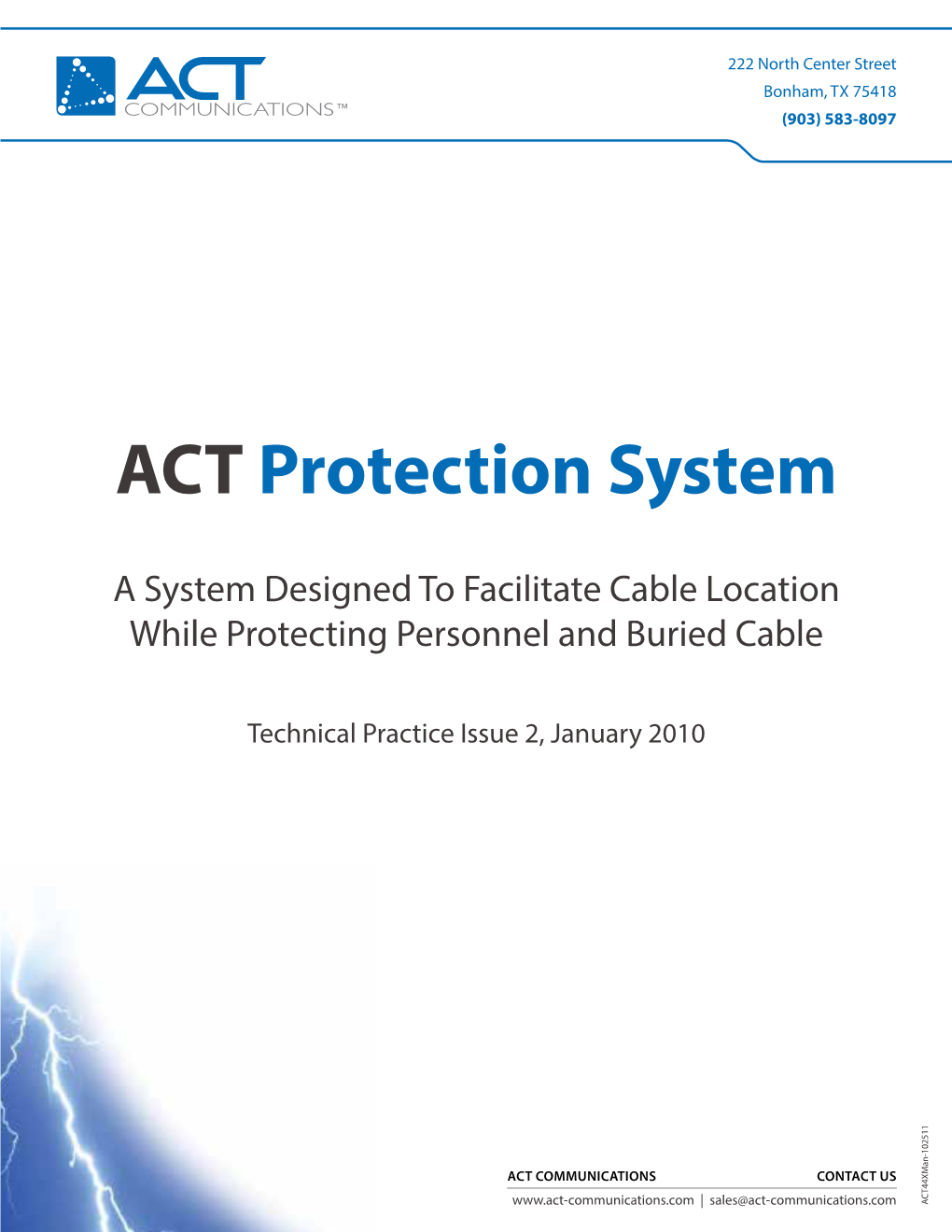 Cable Location Application / Technical Guide