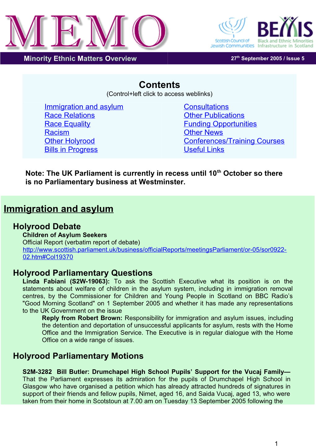 Homelessness Amongst Ethnic Minority Populations