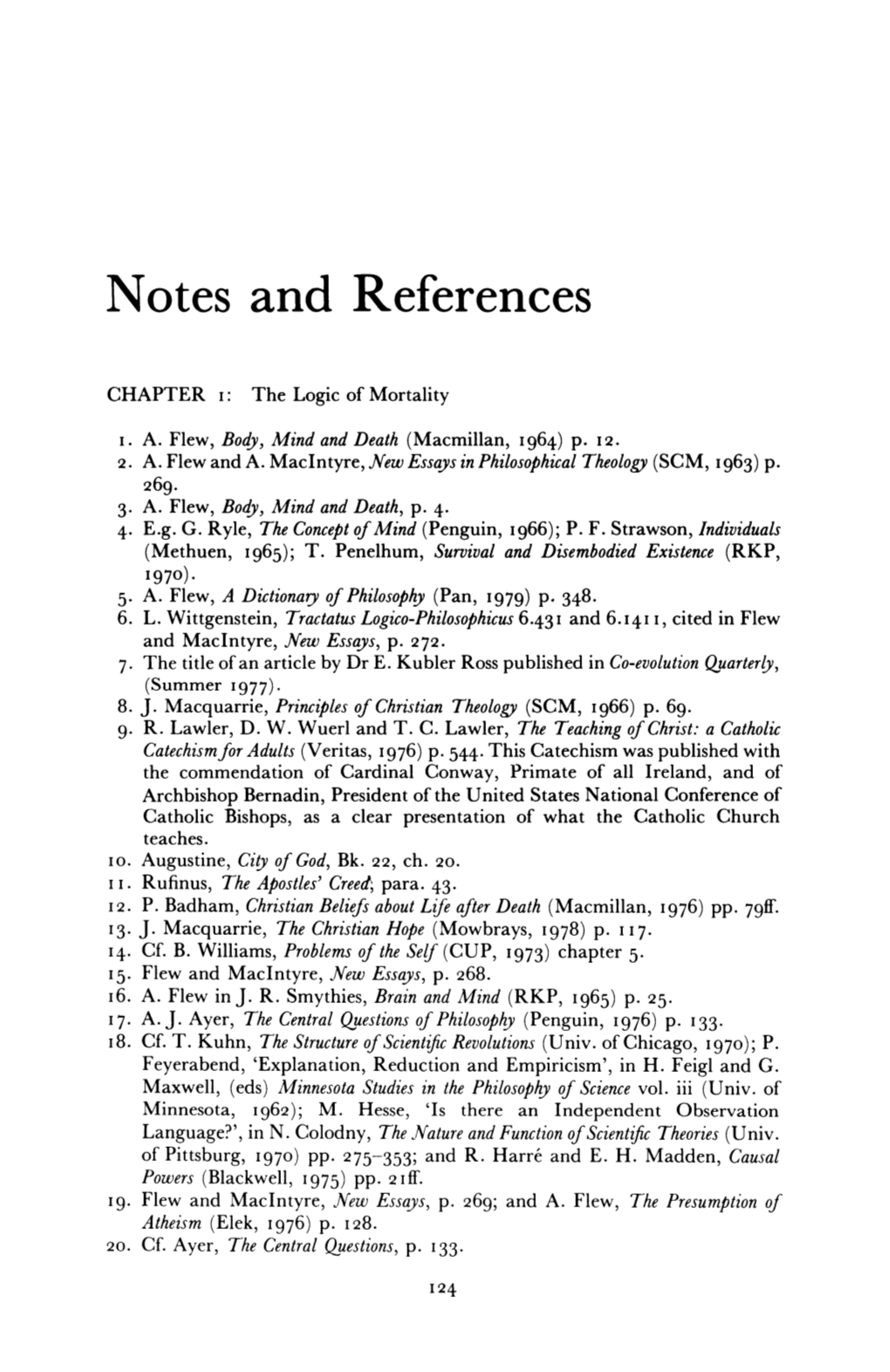 Notes and References