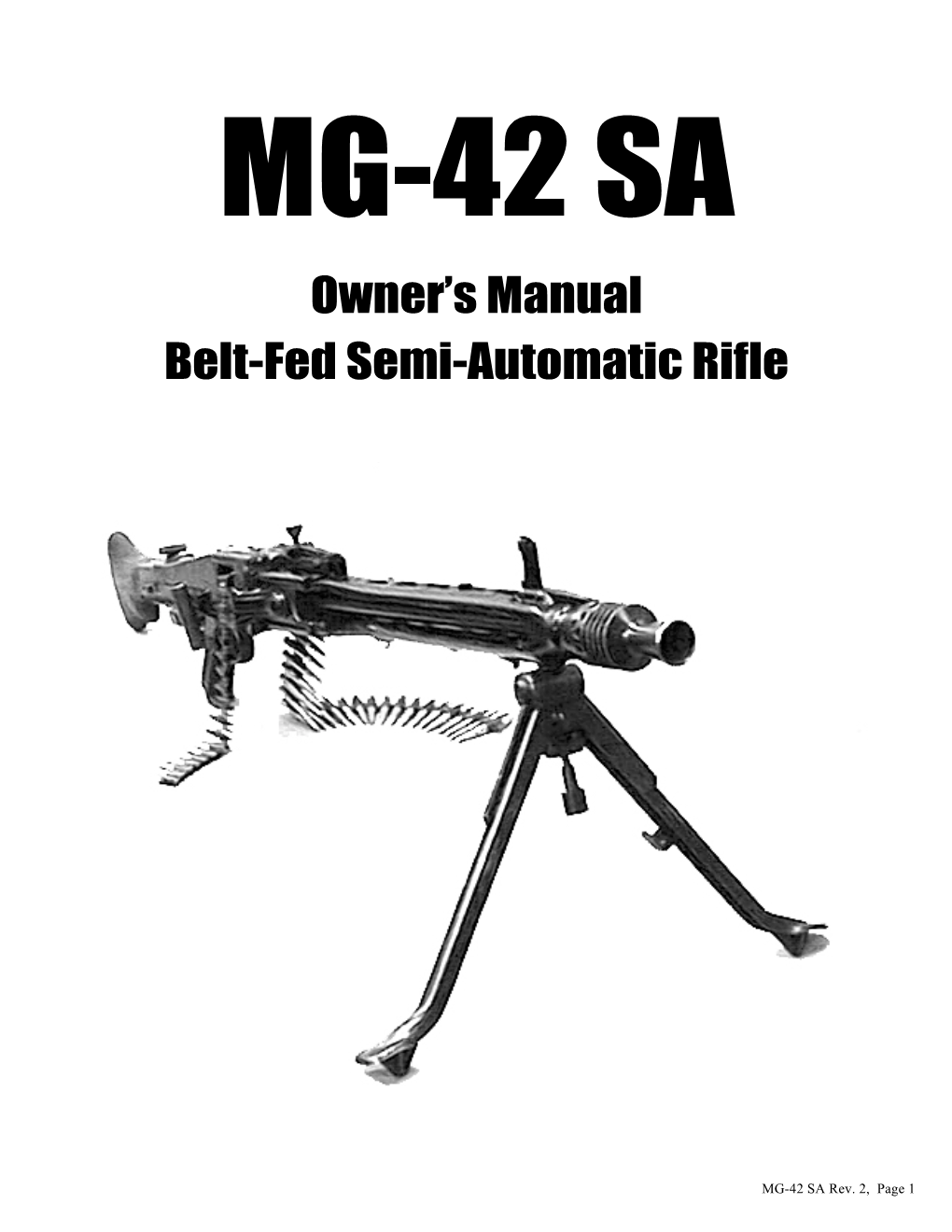 Mg-42 Semi Manual