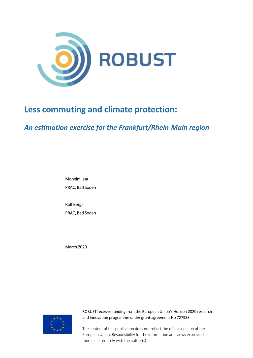 Less Commuting and Climate Protection