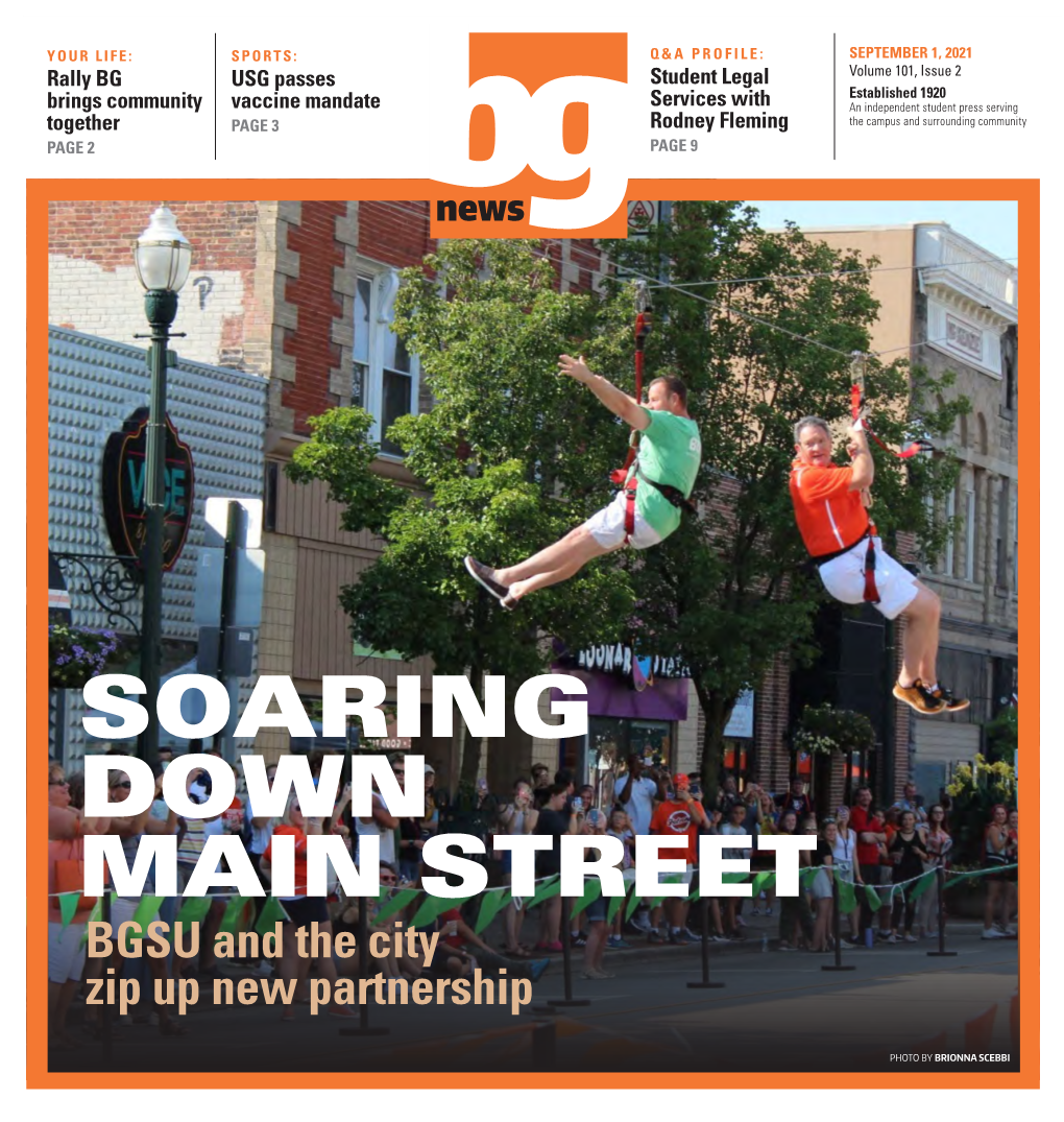 SOARING DOWN MAIN STREET BGSU and the City Zip up New Partnership