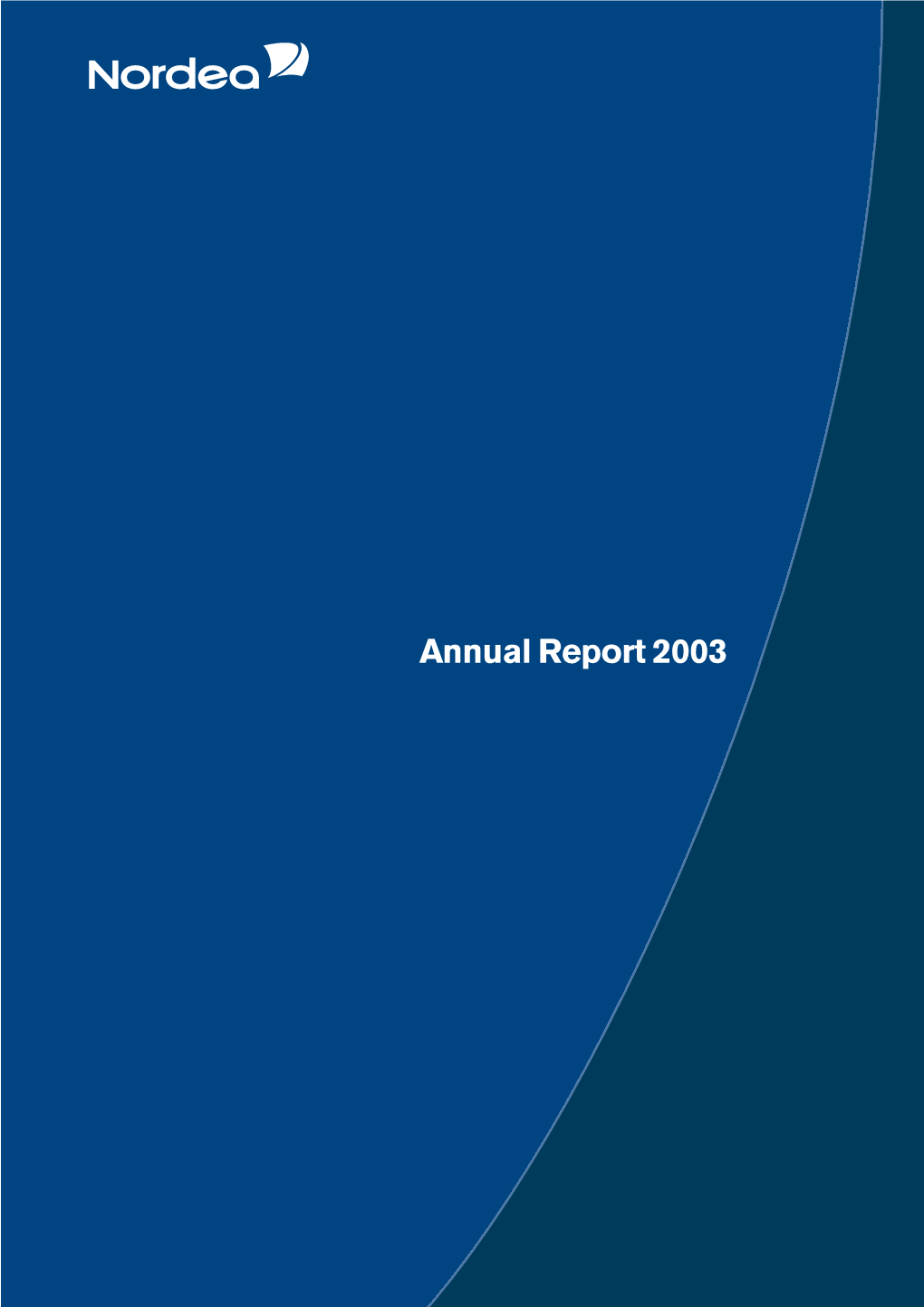 Nordea's Annual Report 2003