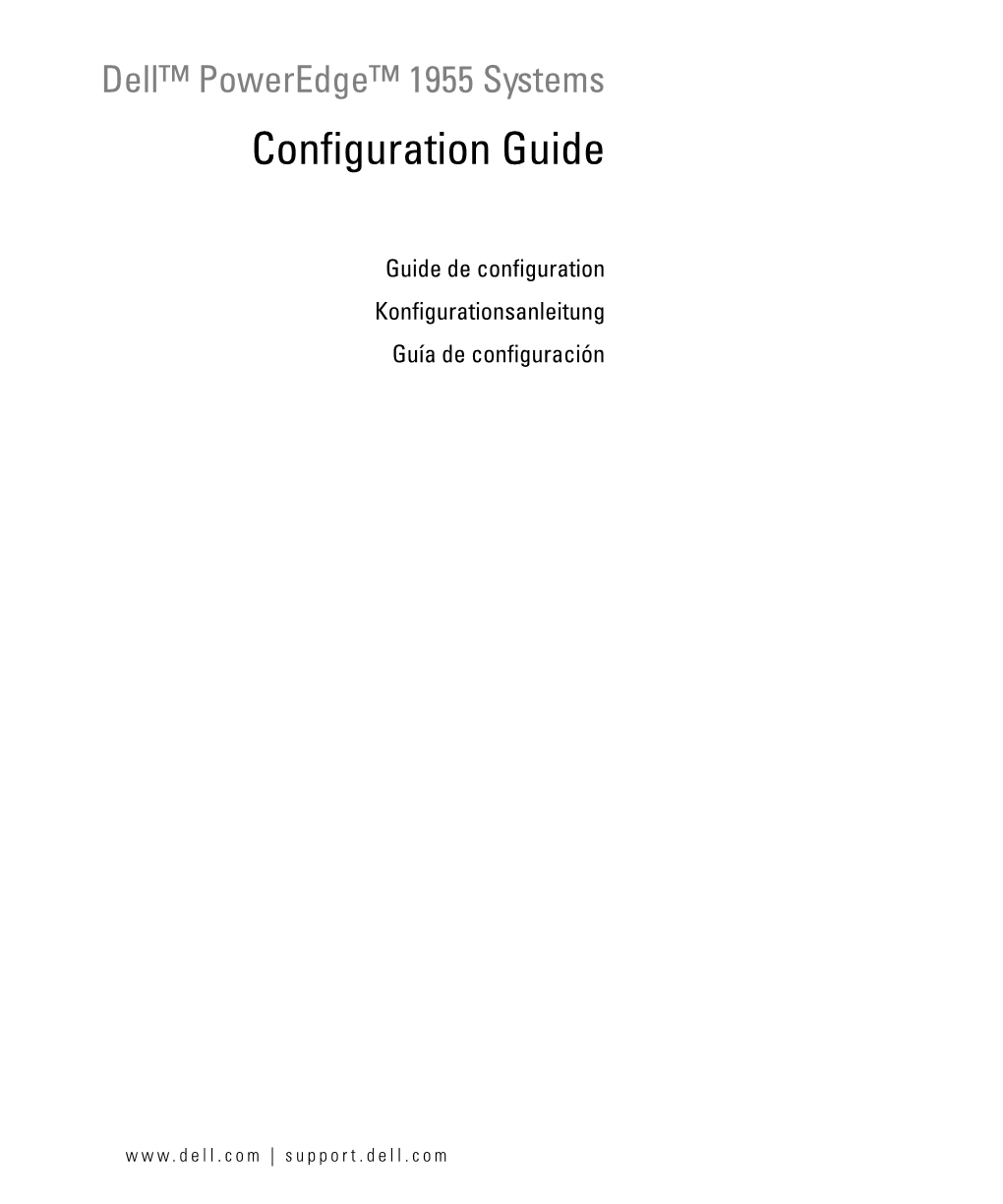 Guide De Configuration Konfigurationsanleitung Guía De Configuración