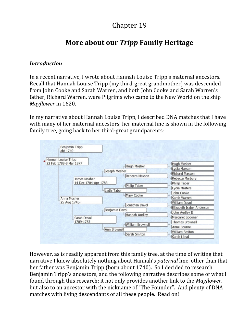 About Our Tripp Family Heritage