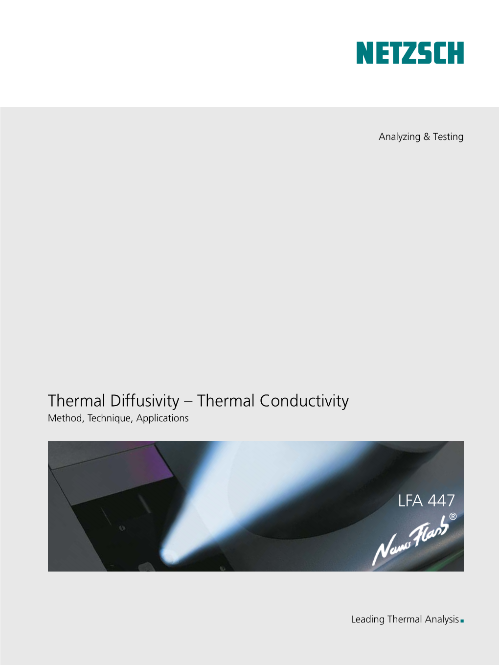 LFA 447 Thermal Diffusivity – Thermal Conductivity