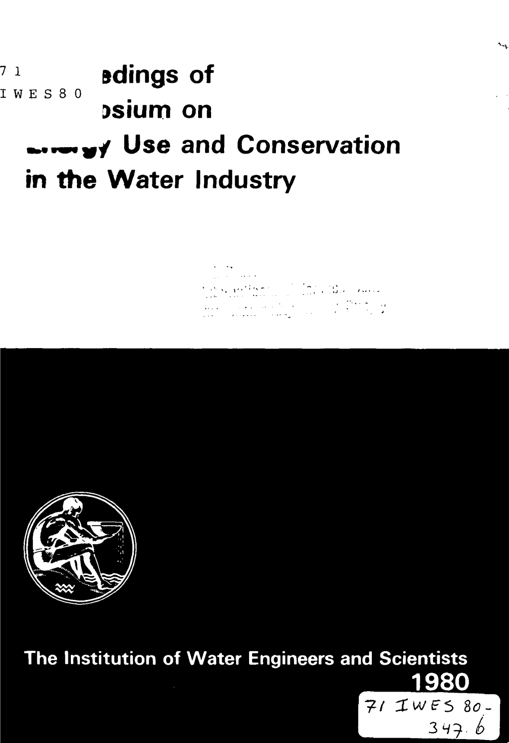 Adings of &gt;Sium on Use and Conservation in the Water Industry