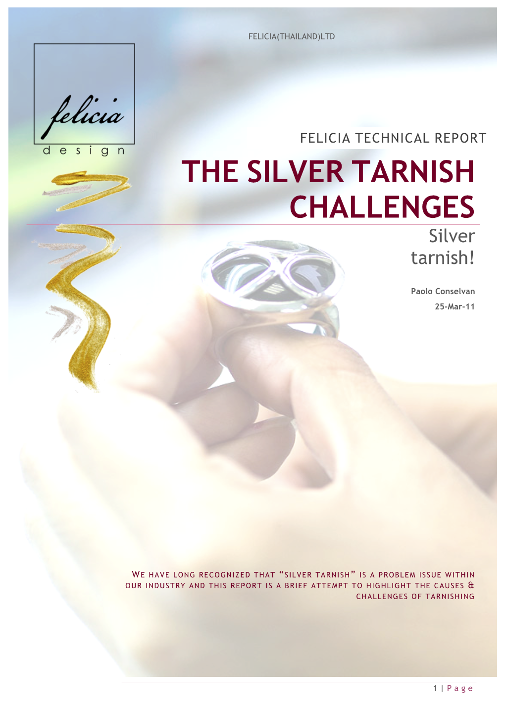 THE SILVER TARNISH CHALLENGES Silver Tarnish!