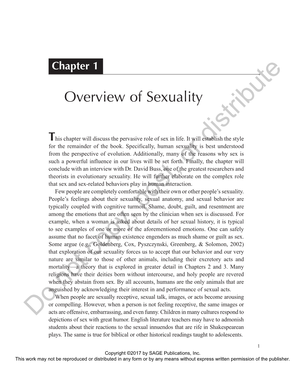 Overview of Sexuality