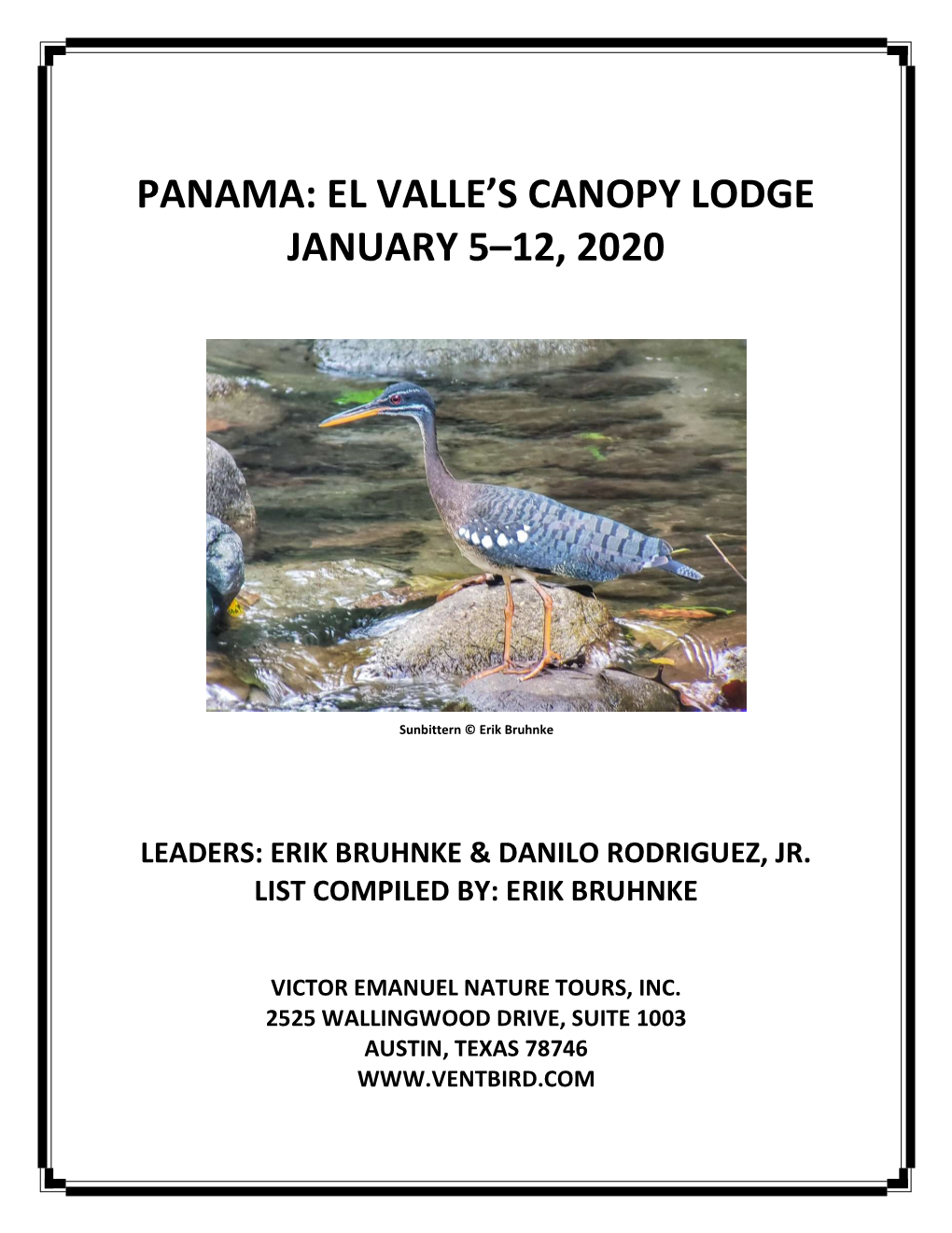 Panama: El Valle's Canopy Lodge