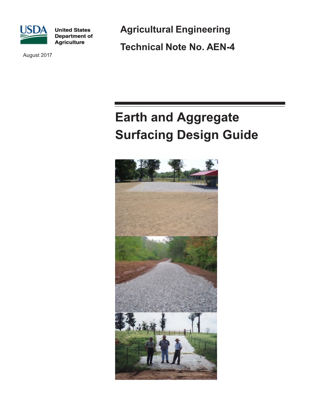 Earth and Aggregate Surfacing Design Guide