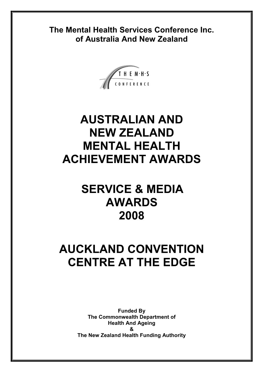 2008 Award Booklet