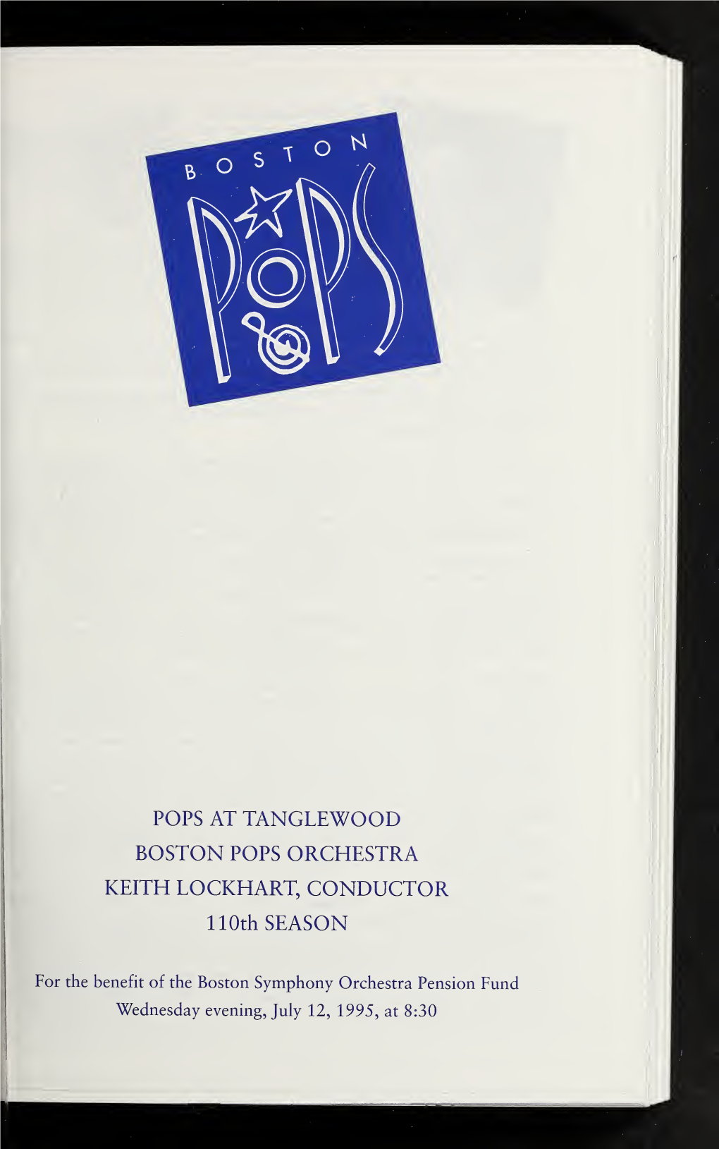 Boston Symphony Orchestra Concert Programs, Summer, 1995