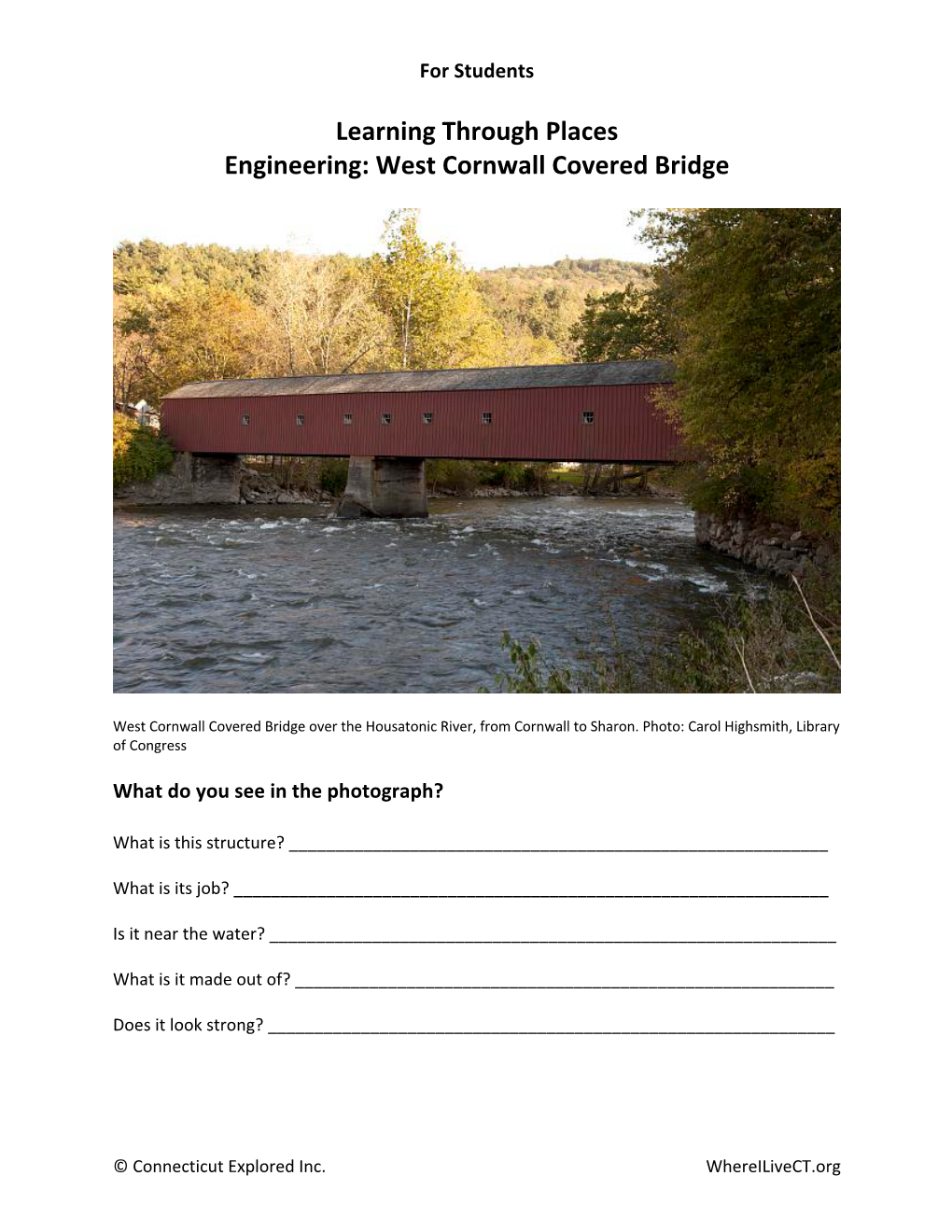 West Cornwall Covered Bridge