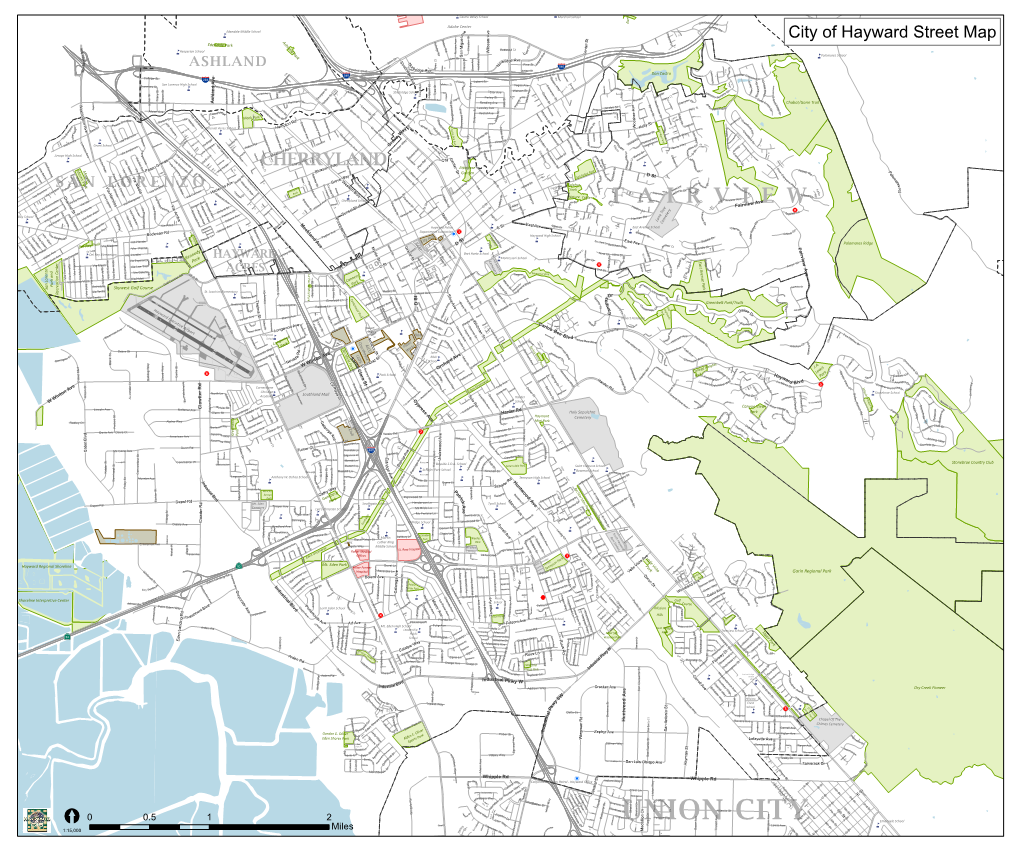 City of Hayward Street Map G