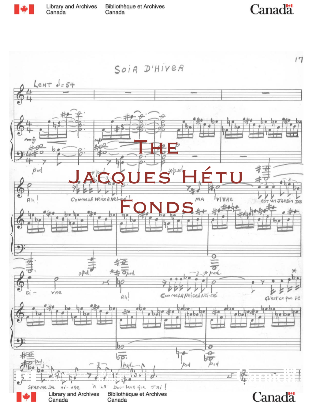 The Jacques Hétu Fonds