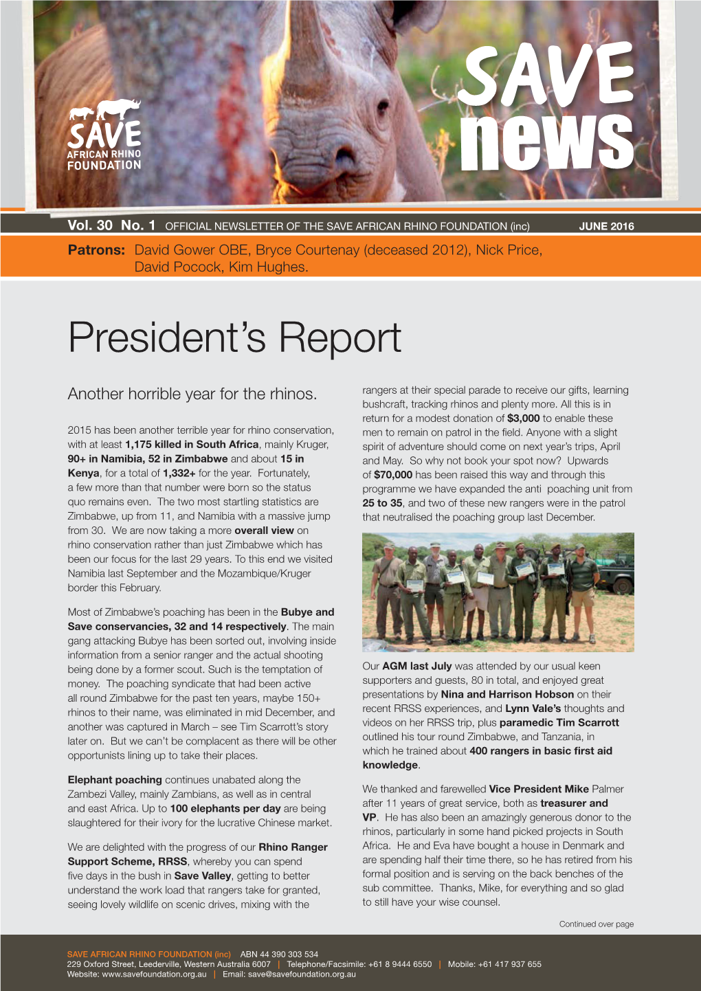 President's Report