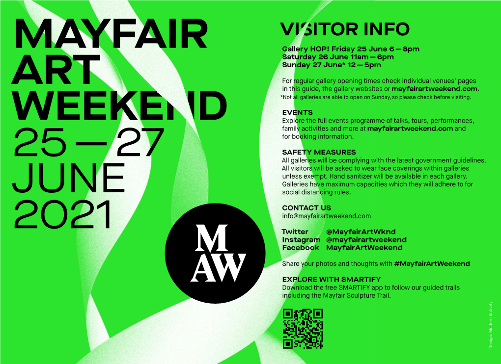 Mayfair Art Weekend 25 — 27 June 2021