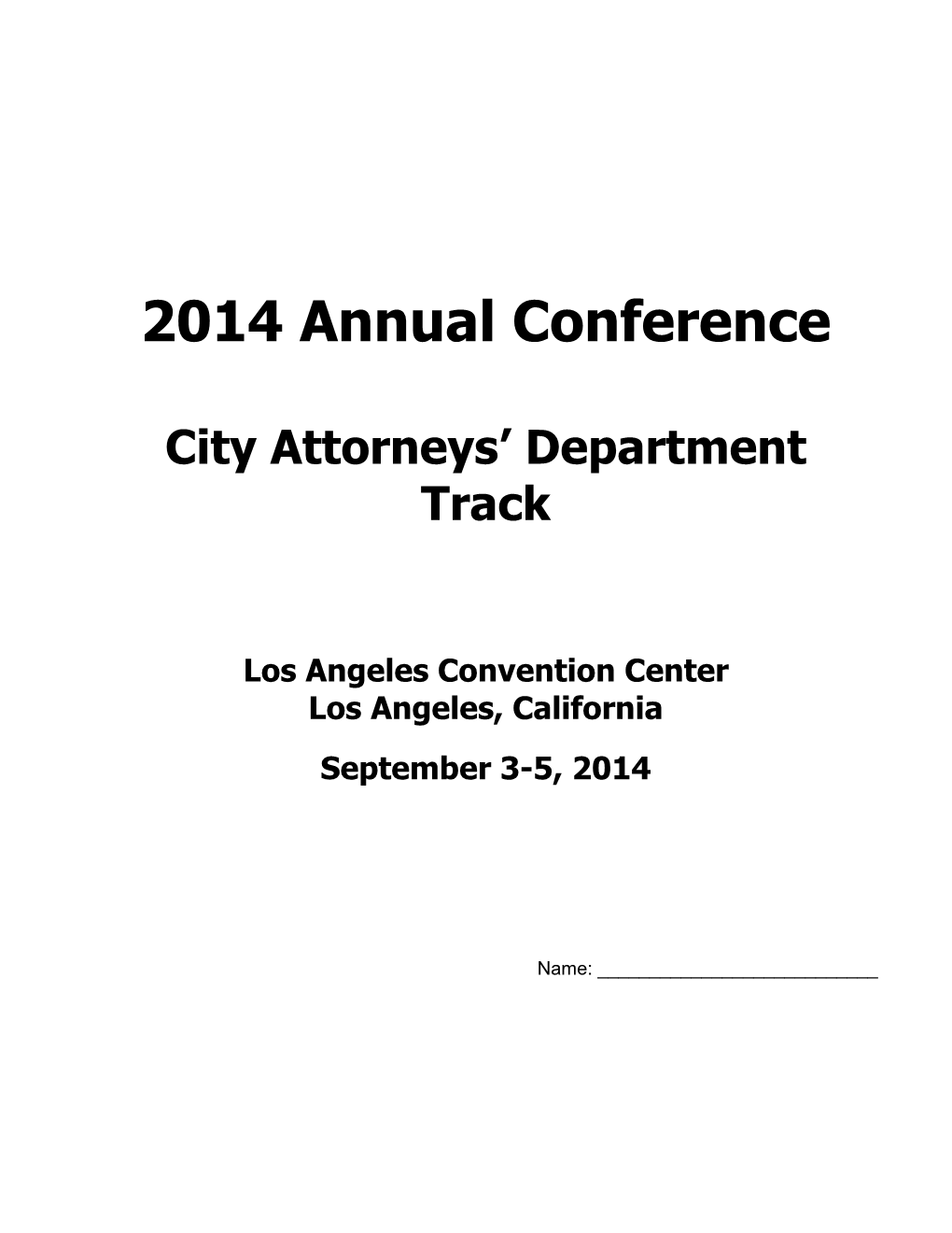 2014 Annual Conference